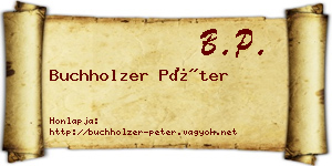 Buchholzer Péter névjegykártya